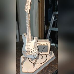 Wooden Guitar and Amplifier Set